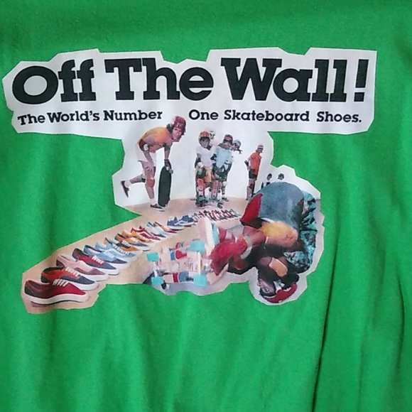Vans Other - Vans Off the wall vintage style T-shirt skater Jerry Valdez  heat transfer style
